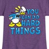 Girls' - Disney - Donald Duck You Can Do Hard Things Fitted Short Sleeve Graphic T-Shirt - 2 of 4