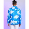 Lars Amadeus Men's One Button Slim Fit Prom Printed Blazer - 3 of 4
