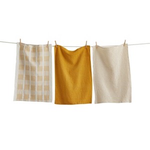 Tag Sonoma Yellow Dishtowel Set Kitchen Textiles Everyday Use Machine Washable 26x18 Inches - 1 of 1