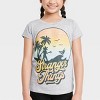Girls' Stranger Things Short Sleeve Graphic T-Shirt - Heather Gray - 2 of 3