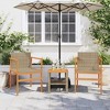 vidaXL Garden Chair Beige PE rattan Medium UV-resistant materials - 3 of 4