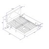 CAVINAS King/Queen Size Upholstered Bed Frame With Fabric Headboard,Modern Living Room Bedframe,Slatted Platform Foundation,No Box Spring Needed - 3 of 4