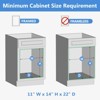 LOVMOR 2 Tier Individual Pull Out Cabinet Organizer, Slide Out Wood Shelves Organizers, Pull Out Drawers Organization and Storage for Kitchen Cabinet - 4 of 4