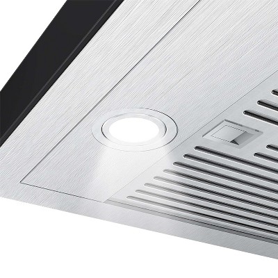 30-Inch Stainless Steel Convertible Wall-Mounted Range Hood with Charcoal Filter