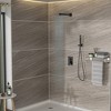 ALEXOUN Dual Shower Head - 10 Inch Wall Mounted Square Shower System with Rough-in Valve, Oil Rubber Bronze - 2 of 4