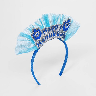 Girls' 'Happy Hanukkah' Headband - Cat & Jack™ Blue