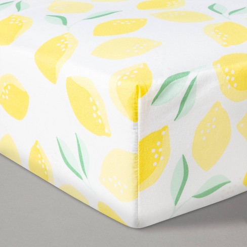 Fitted Crib Sheet Printed Lemons Cloud Island Lemons Target