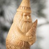 4.75"H Sullivans Scandinavian Santa Ornament  Brown Christmas Ornaments - 2 of 2