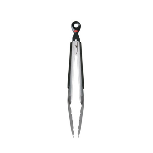 OXO SoftWorks Locking Tongs with Nylon Head, Silver, 12