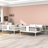 NicBex Full Size Bunk Bed Convertible Wooden Bed Frame with Ladder and Full Length Guardrail for Bedroom, Dormitory, No Box Spring Required - 2 of 4