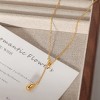 Necklace for Women - HTUTWOO™ 18K Gold Waterdrop  Pendant Necklace, for Mother, Daughter, Sister, Friends and Everyday Wear - 3 of 4