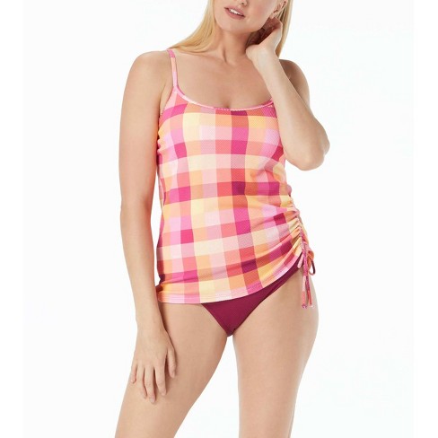 Beach House Bridget Side Shirred Tankini Top - image 1 of 2