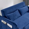 LOVMOR Pull Out Sleep Sofa Bed, with side pockets, Adjsutable Backrest and Lumbar Pillows, for Apartment, Office, Living Room - 4 of 4