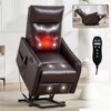 KWPZQEB Power Lift Chair, Single Motor Recliner Chair w/ USB Charging Port & Heavy Duty Motion Mechanism, Massage & Heat for Elderly - 2 of 4