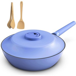 imarku Non Stick Frying Pans, 11 inch All-in-One Frying Pans Nonstick with Lid, Healthy Cookware Chef's Pan, 4-Quart Capacity Saute Fry Pan - 1 of 4