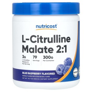 Nutricost L-Citrulline Malate 2:1, Blue Raspberry, 10.7 oz (300 g) - 1 of 2