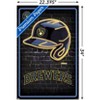 Trends International MLB Milwaukee Brewers - Neon Helmet 23 Unframed Wall Poster Prints - 3 of 4