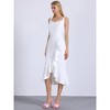 BLISSFUL STEP Women's Flower Open Toe Slip On Slide Sandals - 2 of 3