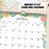 Willow Creek Press Succulents 2025 12"x12" Spiral Wall Calendar: Monthly Paper Planner, All Ages, Blue, January-December - 4 of 4