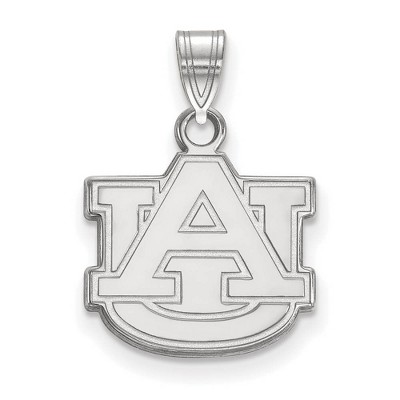 Black Bow Jewelry 14k White Gold Auburn Tigers NCAA Small Pendant
