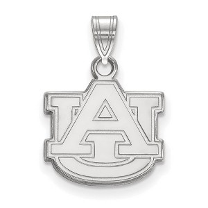 Black Bow Jewelry 14k White Gold Auburn Tigers NCAA Small Pendant - 1 of 3