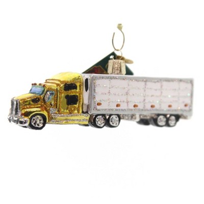 Old World Christmas 1.75" Semi Truck Haul Load Goods Country  -  Tree Ornaments