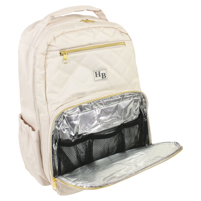 Hudson Baby Premium Diaper Bag Backpack and Changing Pad, Beige, One Size, 3 of 6
