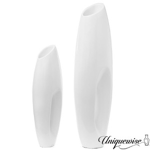Uniquewise Tall Floor Vase, Modern White Large Floor Vase, Decorative Lightweight Vase, for the Entryway - 1 of 4
