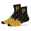 MLB Pittsburgh Pirates Adult Quarter Socks: Cushioned Heel & Toe, Knit Fabric - 2 of 3