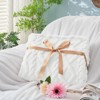 Inhand Fleece Throw Blanket – 50"x60" Super Soft Lightweight Blanket with 3D Jacquard Weave Pattern Blanket for Couch and Bed - 2 of 4