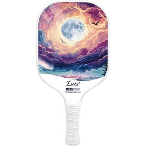 Luzz Pickleball Paddles, T700 Carbon Fiber Pickleball Paddle Sandblasted Surface with Honeycomb Core Pickle Ball Rackets for Ultimate Spin & Control - 1 of 4