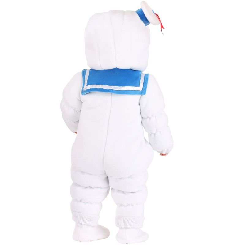 HalloweenCostumes.com 3-6 Months   Ghostbusters Stay Puft Jumpsuit Infant Costume., White/Red/Blue, 2 of 9