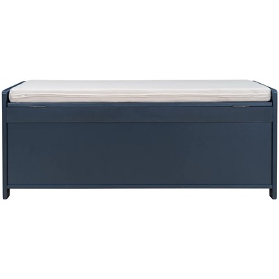 Storage Bench with 3 Shutter-Shaped Doors - Shoe Bench with Removable Cushion and Hidden Storage Space, Durable MDF Construction, Stylish Design