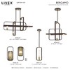 Livex Lighting Bergamo 1 - Light Wall Light in  Bronze/Antique Brass - 3 of 4
