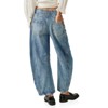 Imily Bela Womens Vintage Boyfriend Baggy Wide Leg Barrel Mid Rise Denim Ankle Pants - 4 of 4