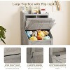 Kids Bookshelf, Toy Storage Organizer with Flip-Top Lid and Cubby - 3 of 4