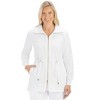 Collections Etc Stylish Cotton Fleece Zip Front Gold Detail Jacket - 4 of 4
