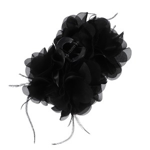 Unique Bargains Women's Elegant Hair Clips 5.91"x4.72"x3.54" Black 1 Pc - 1 of 4