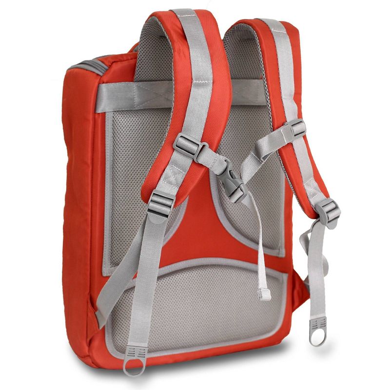 J World Elemental Laptop 18&#34; Backpack - Orange: Air Mesh Cushioned, Gender Neutral, School & Travel Ready, 3 of 7