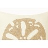 C&F Home 18" x 18" Sand Dollar Rice Stitch Cream Throw Pillow - 2 of 4