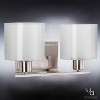 Urban Ambiance Luxury Cosmopolitan Bathroom Vanity Light,  7.375"H x 14.5"W,  Brushed Nickel Finish, UHP2510 - 3 of 4