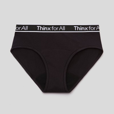Thinx for All Women's Plus Size Moderate Absorbency Bikini Period Underwear  - Gray 4X