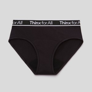 Thinx Women's Sport Briefs - Black - 1 of 4
