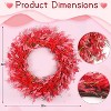 Luupatchy Beautiful Mixed Flower Door Wreath, for  Front Door Window Wall Indoor Outdoor Wedding Farmhouse Decor Gift - 2 of 4