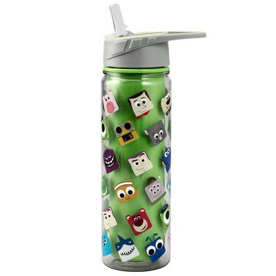 Disney Pixar Multi Character Heads Pattern Green 16 Ounces Double Wall Tritan