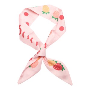 Unique Bargains Women's Strawberry Long Ribbon Headband Pink 1 Pc - 1 of 4