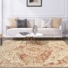 Distressed Oriental Medallion Rustic Indoor Area Rug or Runner by Blue Nile Mills - 2 of 4