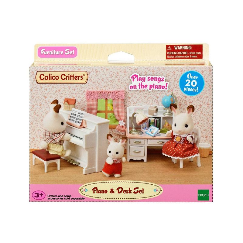 Calico Critters Piano and Desk Set, 3 of 6