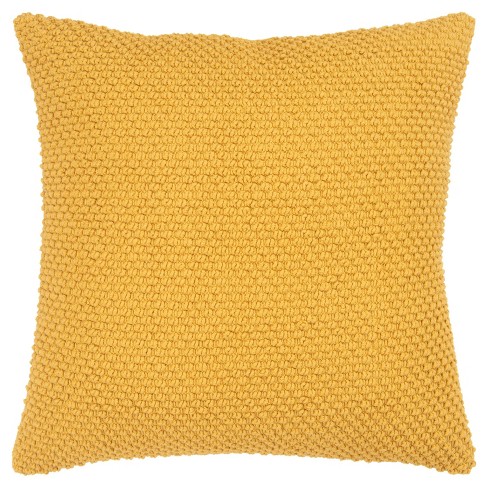 Mustard couch online pillows