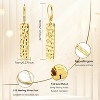 925 Sterling Silver Dangle Earrings for Women, 14K Gold Plated French Leverback Earrings, Hypoallergenic Lightweight Statement - 3 of 4